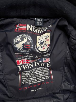 Chaqueta plumífera Norway azul