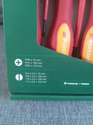 Set Destornilladores Parkside 1000V