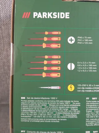 Set Destornilladores Parkside 1000V