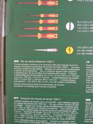 Set Destornilladores Parkside 1000V