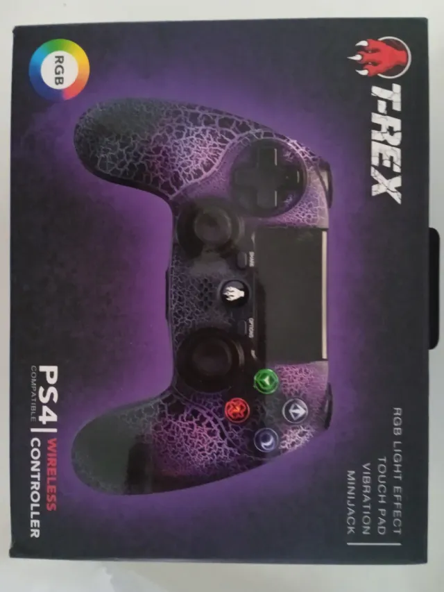 Mando PS4 Inalámbrico T-REX RGB