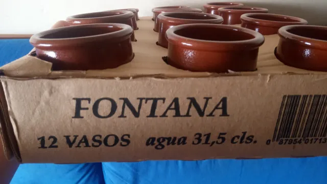 Vasos de barro Fontana (12 unidades)