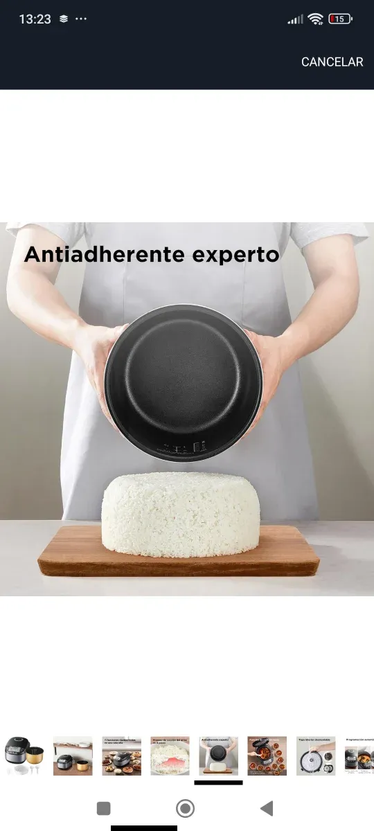 Arrocera con accesorios