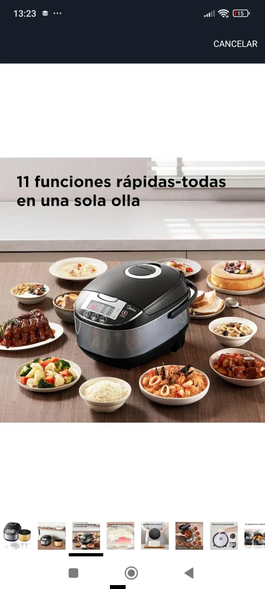 Arrocera con accesorios