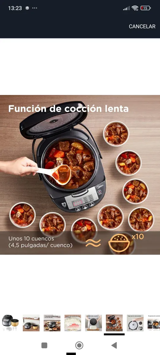 Arrocera con accesorios