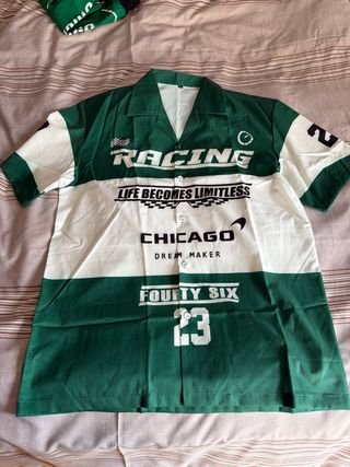 Camisa Racing Verde y Blanca