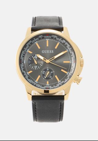 Reloj Guess Negro y Dorado NUEVO