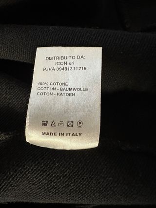 Felpa ICON nera con cappuccio
