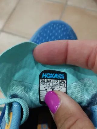 Zapatillas Hoka Azul y Verde