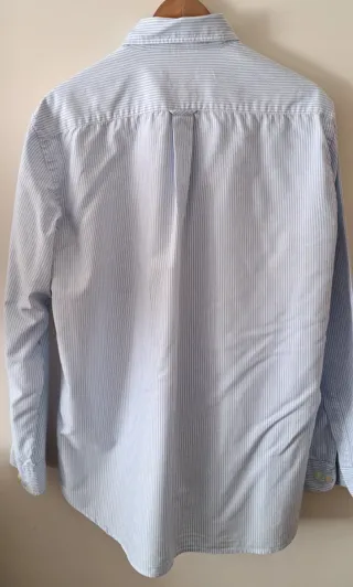 Camisa Emidio Tucci Rayas Azul Talla XL