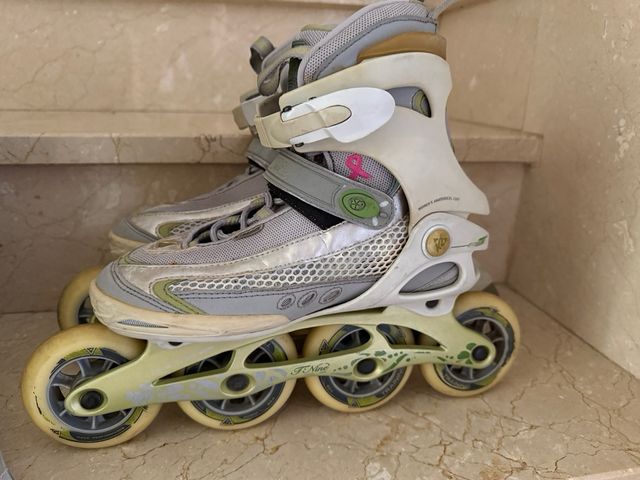 Patines K2 con protecciones y mochila