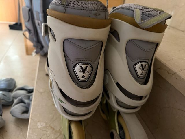 Patines K2 con protecciones y mochila