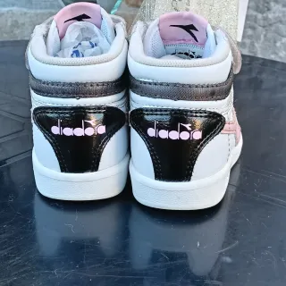 Scarpe Diadora bimba tg 21 bianche rosa