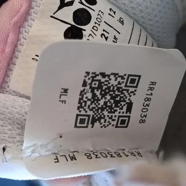 Scarpe Diadora bimba tg 21 bianche rosa