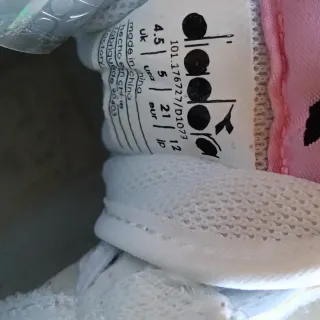 Scarpe Diadora bimba tg 21 bianche rosa