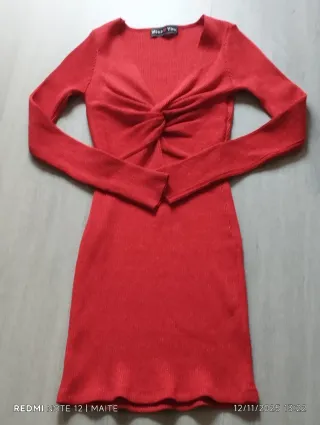 Vestido fiesta punto Miss You Rojo