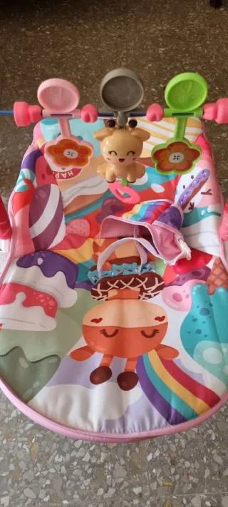 Hamaca para bebé con arco de juegos