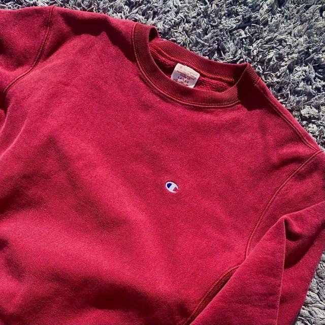 Sudadera Champion Roja Cuello Redondo