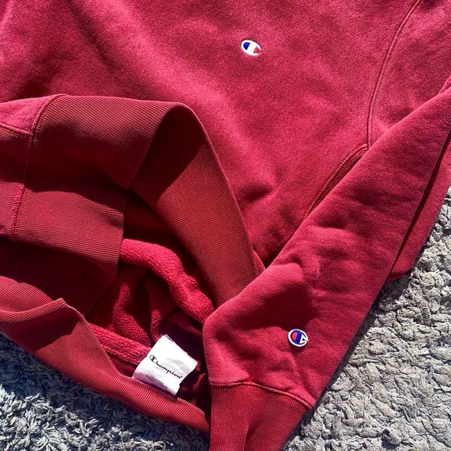 Sudadera Champion Roja Cuello Redondo