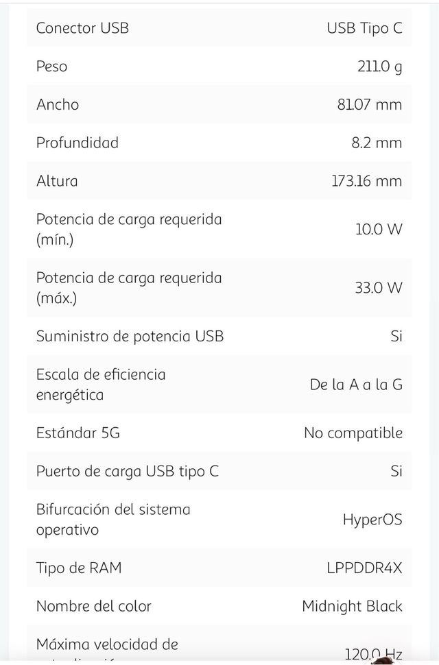 Xiaomi Redmi 15C 128GB Negro