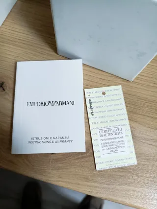 Reloj Emporio Armani Cronógrafo Azul Nuevo