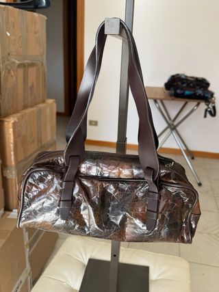 Borsa Dei Mille pelle effetto spaccato