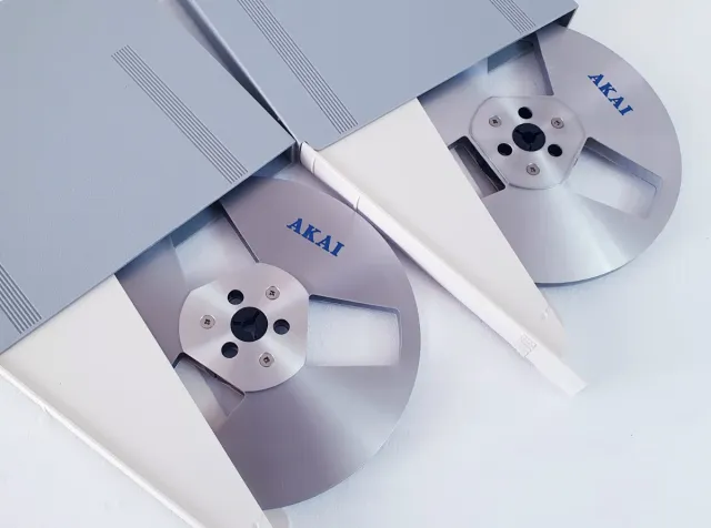 Bobine Akai per Magnetofono Reel Vintage in Coppia