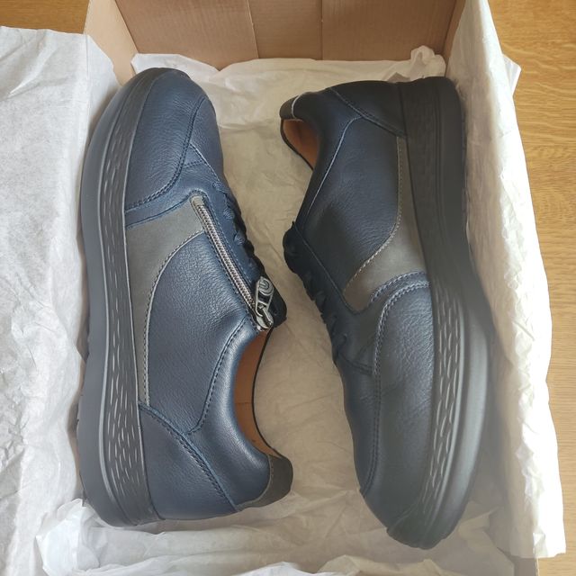 Ganter Scarpe Uomo Pelle Tg 40,5 41 Pianta Larga