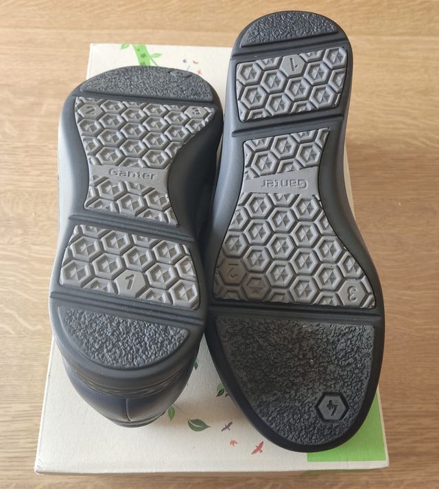 Ganter Scarpe Uomo Pelle Tg 40,5 41 Pianta Larga