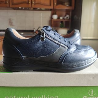 Ganter Scarpe Uomo Pelle Tg 40,5 41 Pianta Larga