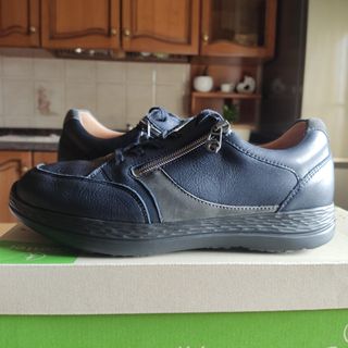 Ganter Scarpe Uomo Pelle Tg 40,5 41 Pianta Larga