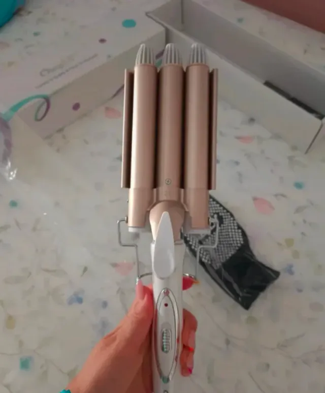 Planchas Onduladoras Oro y Blanco