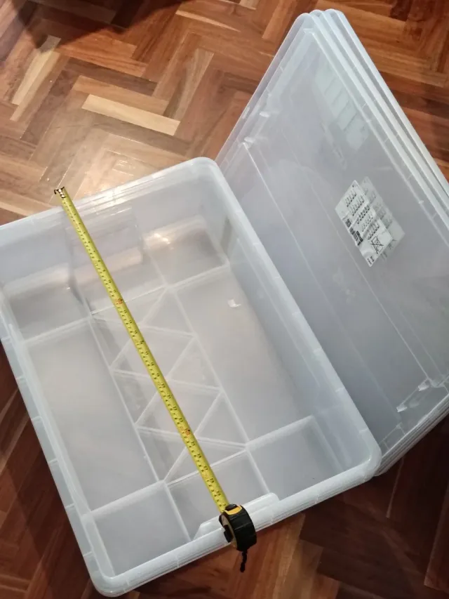 3 Cajas Almacenaje SAMLA Ikea Transparentes