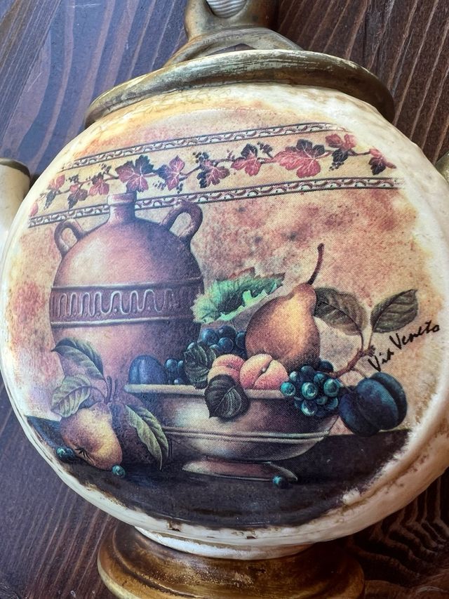 Decorazione murale tisaniera ceramica Via Veneto