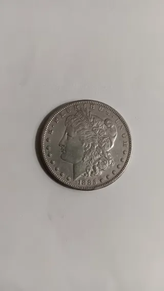 Moeda Dólar Prata 1885 S