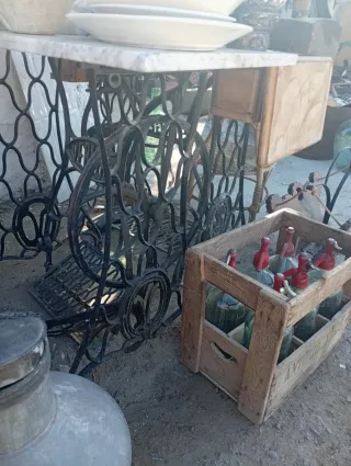 Mesa auxiliar decorada estilo marroquí