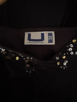 Vestido Adolfo Domínguez Negro Talla M
