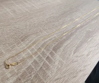 Cadena oro barbada 18k 65cm