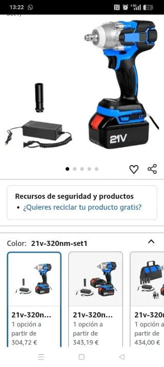 Pistola de impacto 21V