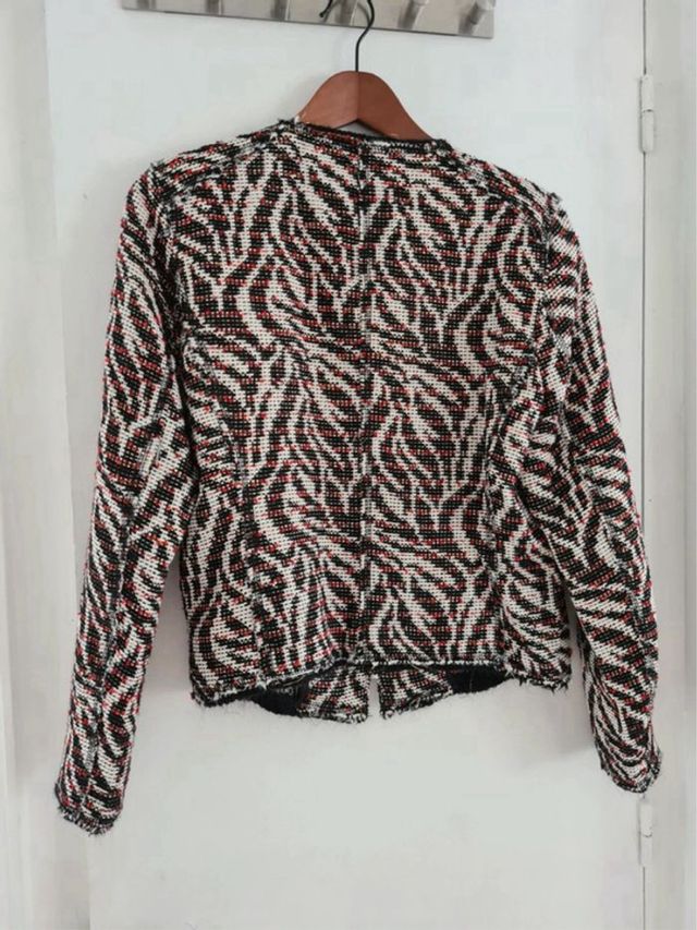 Chaqueta Zara Tweed Estampada