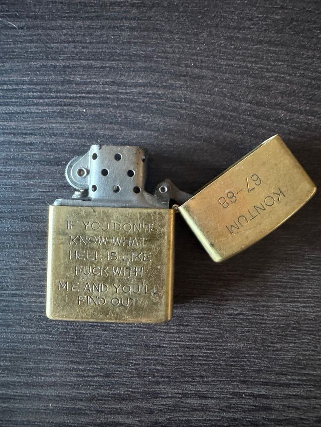 Accendino Zippo Vietnam Kon Tum  67-68 Vintage