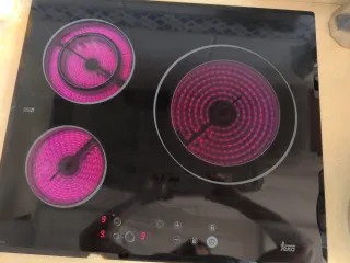 Placa Vitrocerámica Teka Negra