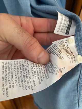 Camisa vaquera Dockers T.XXL