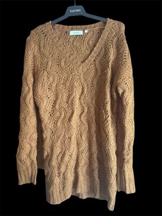 Jersey local cuello pico marrón Talla M