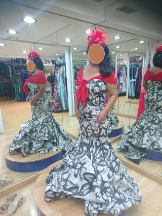 Vestido celebración estilo flamenca talla L