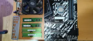 Gigabyte Z370XP SLI, CPU i5 8600k, 24 DDr4