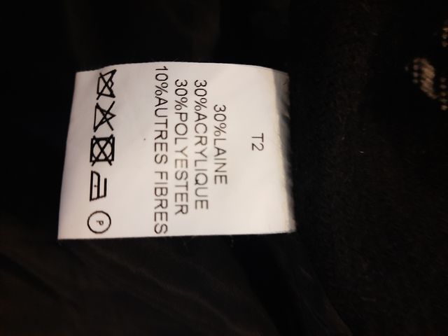 Abrigo corto abierto Christine LAURE cuadros