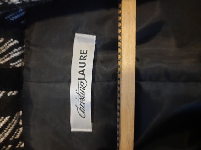 Abrigo corto abierto Christine LAURE cuadros