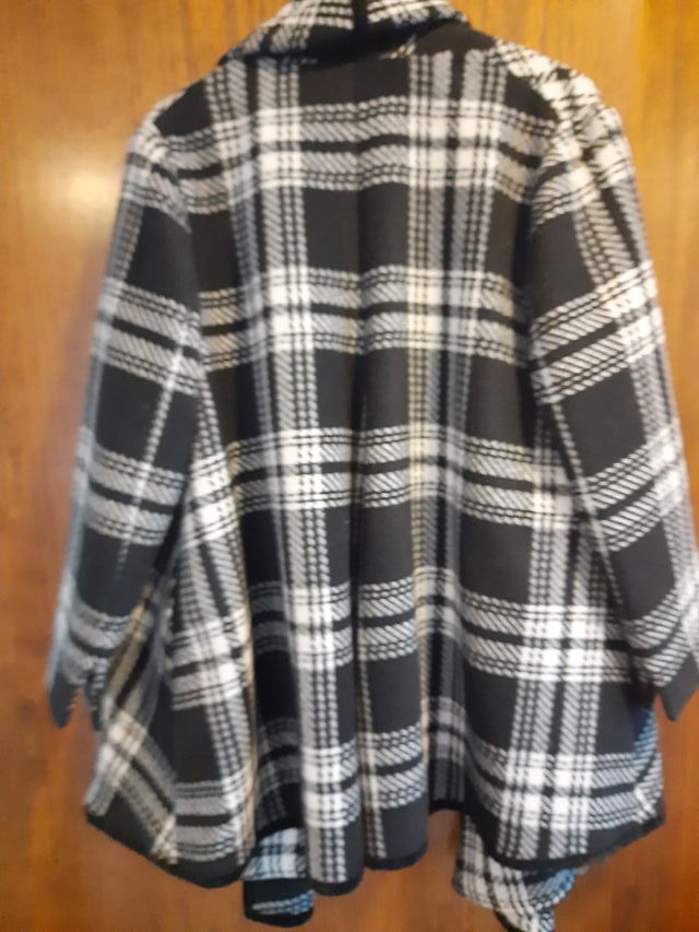 Abrigo corto abierto Christine LAURE cuadros