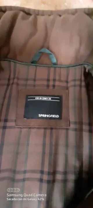 Parka hombre talla 38 marrón